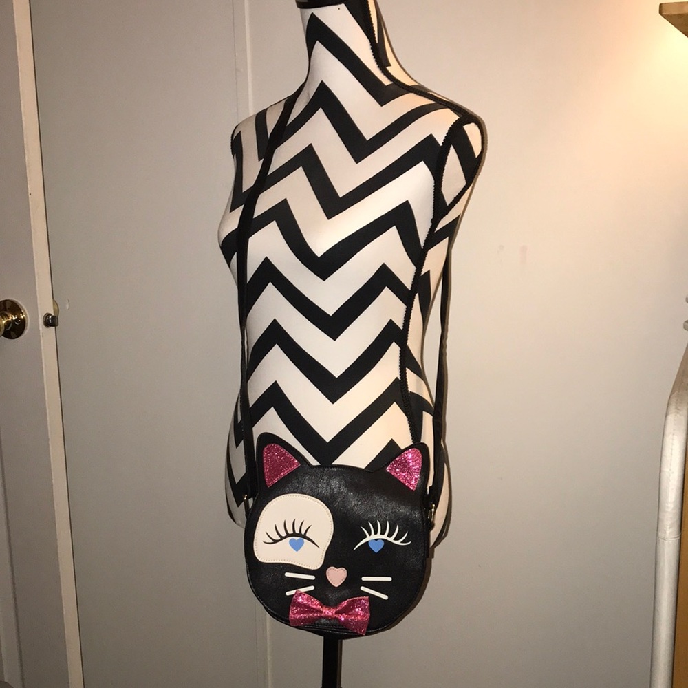Betsey Johnson cat crossbody